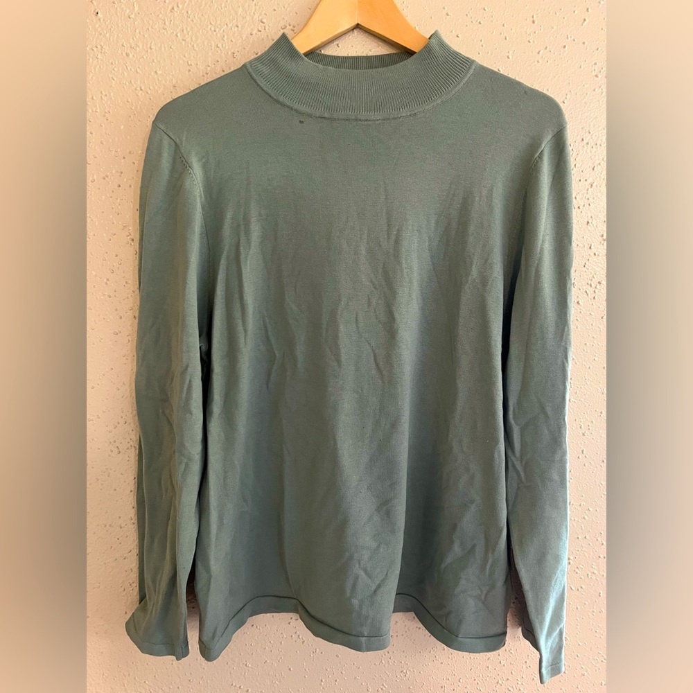 Pendleton turtle neck sweater | sage green | Size XL
